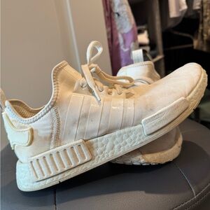 Adidas RMD all white running shoes